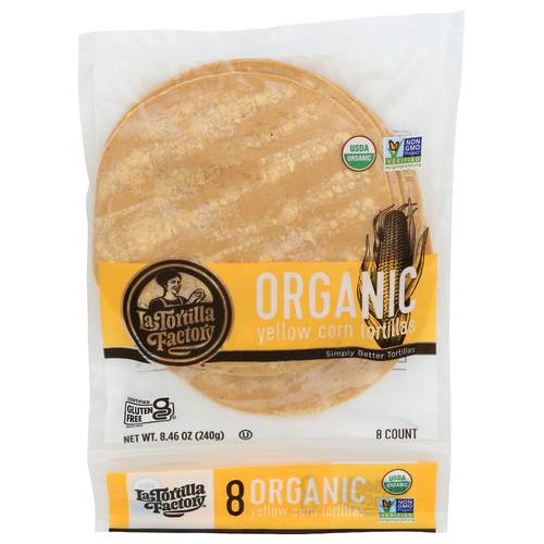 La Tortilla Factory Organic Yellow Corn Tortillas