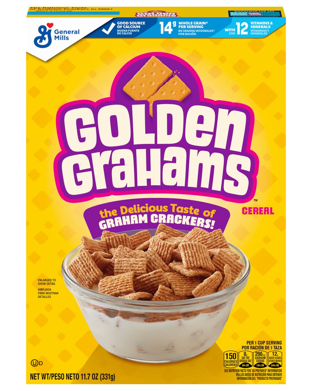 Golden Grahams Retro Recipe Real Honey Cereal (11.7 oz)