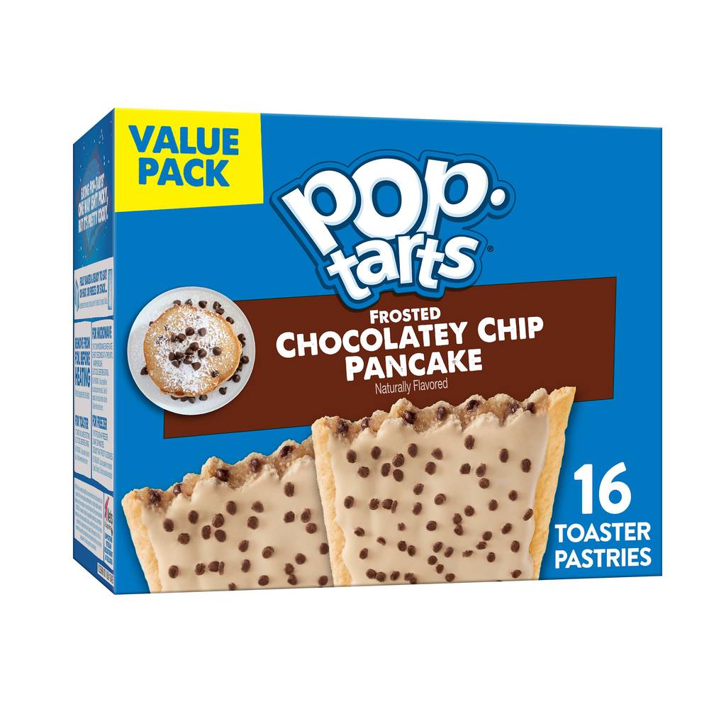 Pop-Tarts Frosted Pancake Toaster Pastries, Chocolatey Chip (27 oz, 16 ct)