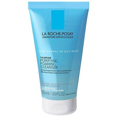 La Roche-Posay Toleriane Travel Size Purifying Foaming Face Cleanser (1.69 fl oz)