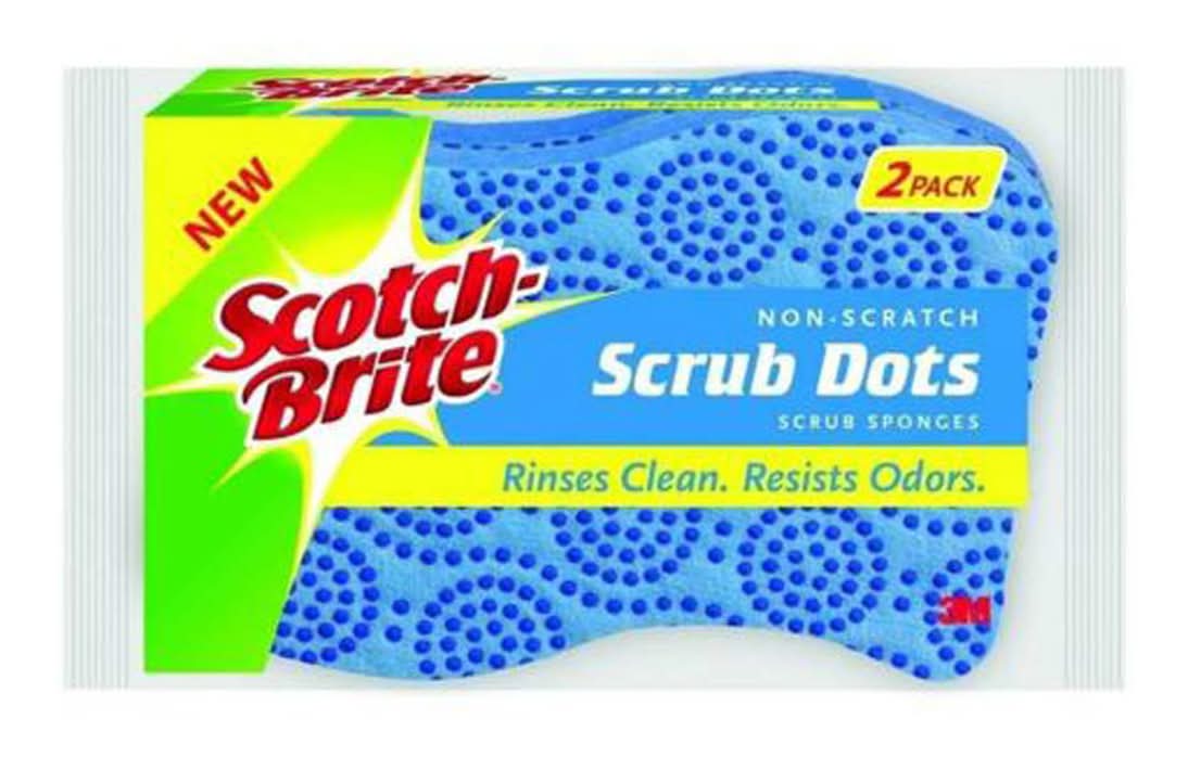 Scotch-Brite Scrub Dots Non-Scratch Scrub Sponge (2 ct)