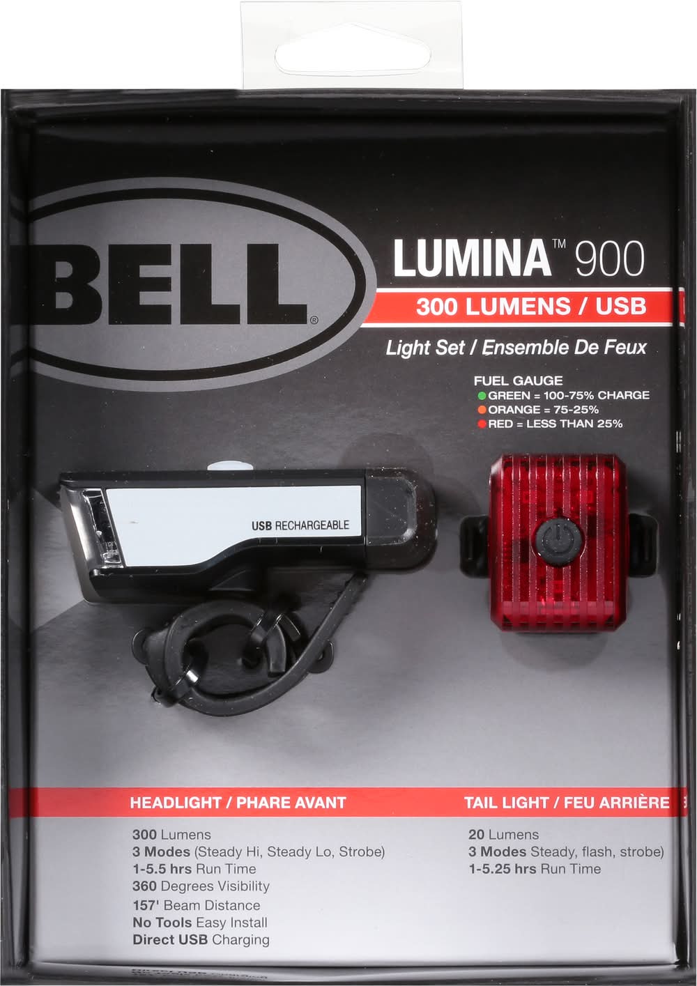 bell rechargeable led flashlight with 12v usb adapter charger Bell 300 Lumen Usb Rechargeable Bicycle Light Set Delivery Near Me | Order  Online