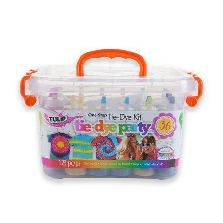 Grande trousse des f  tes de teinture au n ud de tulip - tulip big tie-die party kit (123 pieces)