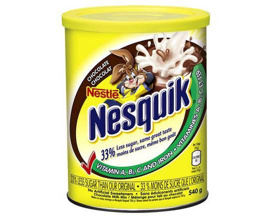 Nestlé · Poudre de chocolat enrichie Nesquik (540 g) - Nesquik enriched chocolate powder (540 g)