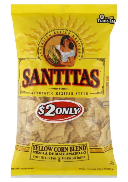 Santitas Yellow Corn Blend Tortilla Chips, Mexican Style (11 oz)