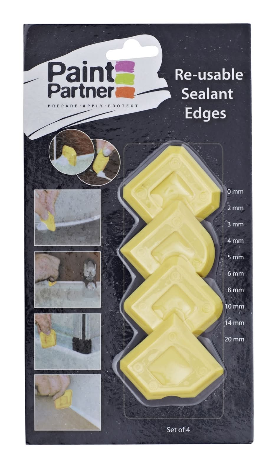 Paint Partner 4 Piece Silicone Scraper Set