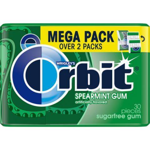 Orbit Sugar Free Gum Spearmint 30 Pieces