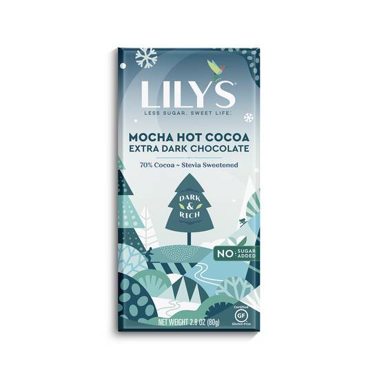 Order Lily's Extra Dark Chocolate Bar, Mocha Hot Cocoa, 2.8 oz food online from Rite Aid store, Oceanside on bringmethat.com