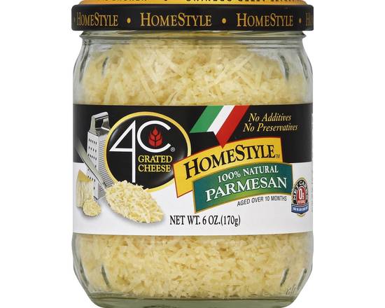 4C Foods · Homestyle Grated Natural Parmesan Cheese (6 oz)