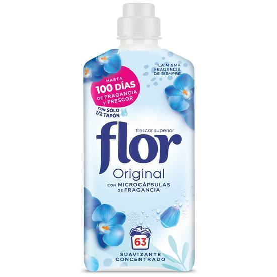 FLOR Suavizante azul original 63 lv