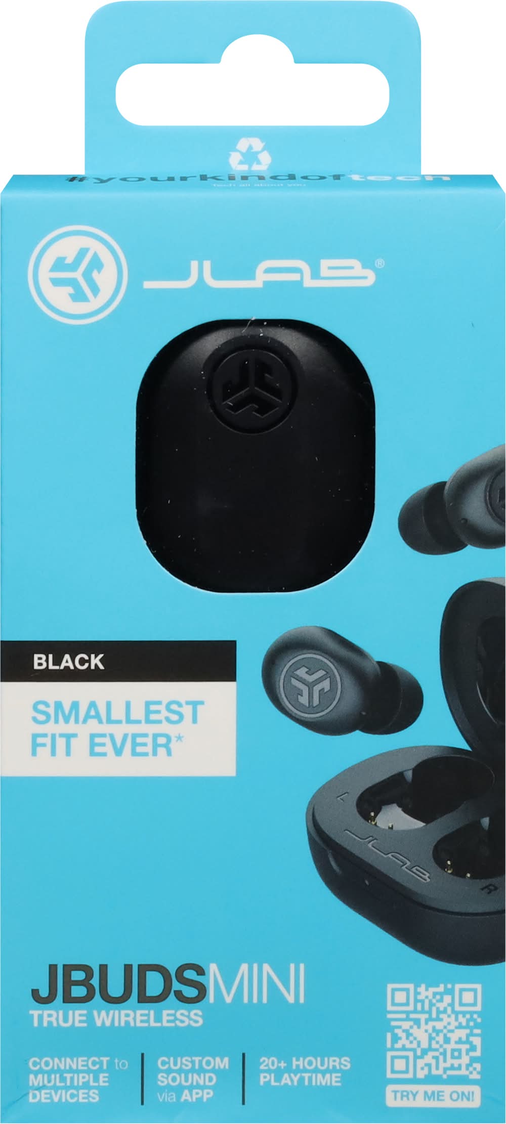 JLab Jbuds Mini True Wireless Earbuds, Black