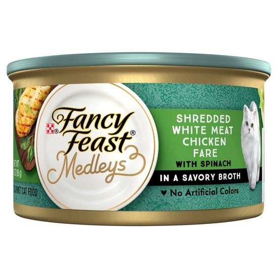 Fancy Feast Shredded White Meat Chicken Fare Medley Cat Food (3 oz)