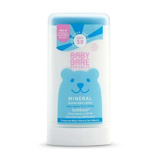 Bare Republic Mineral Baby Sunscreen Face & Body SoftStick, SPF 50, 1 Ounce