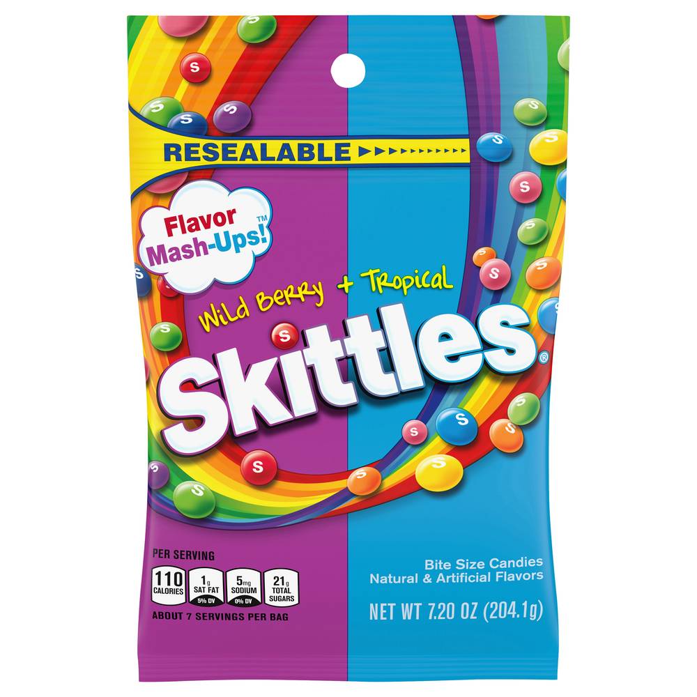 Skittles Flavor Mash-Ups Wild Berry & Tropical (7.2 oz)