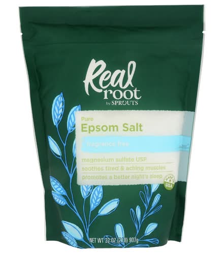 Real Root Fragrance Free Pure Epsom Salt