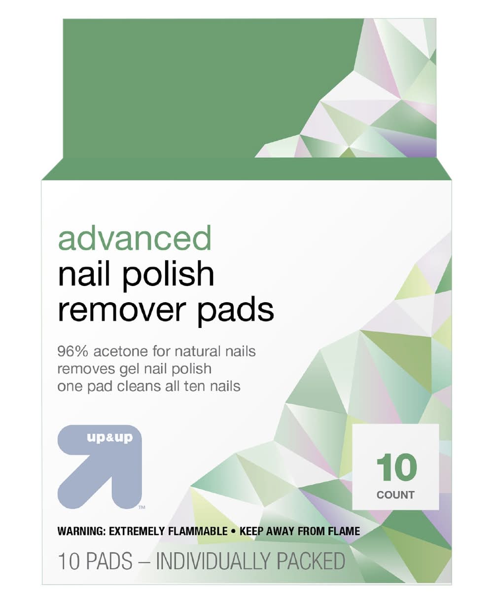 up&up Advanced Nail Polish Remover Pads (10 ct)