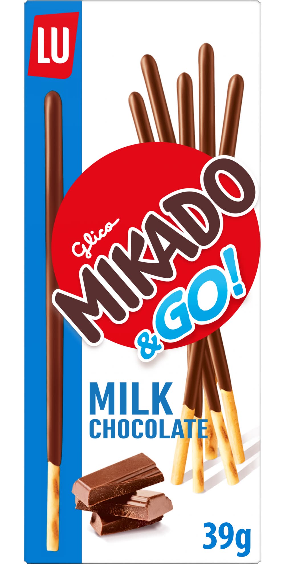 Mikado - Biscuits nappés au chocolat au lait (39g)