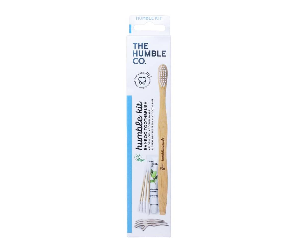 The Humble Co. Bamboo Toothbrush Oral Care Travel Kit (10 ct)