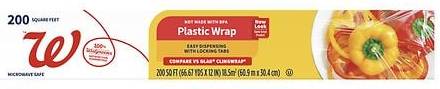 Walgreens Plastic Wrap, 60.9 m X 30.4cm