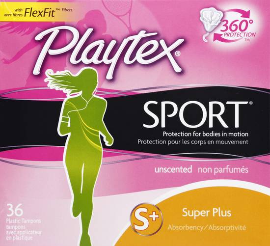 Playtex Super Plus Absorbency Unscented Plastic Tampons