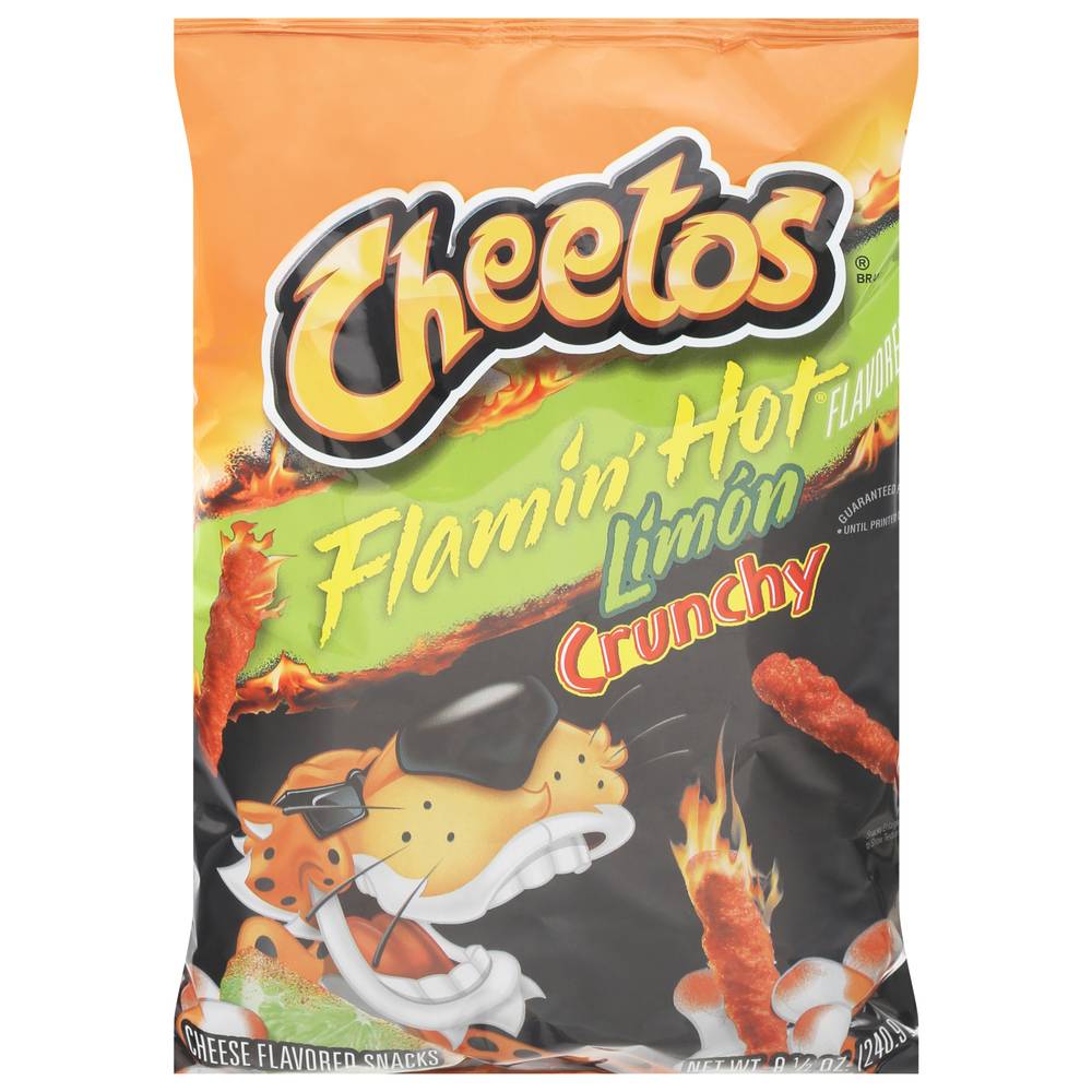 Cheetos Crunchy Snacks, Flamin' Hot-Limon-Cheese (8.5 oz)