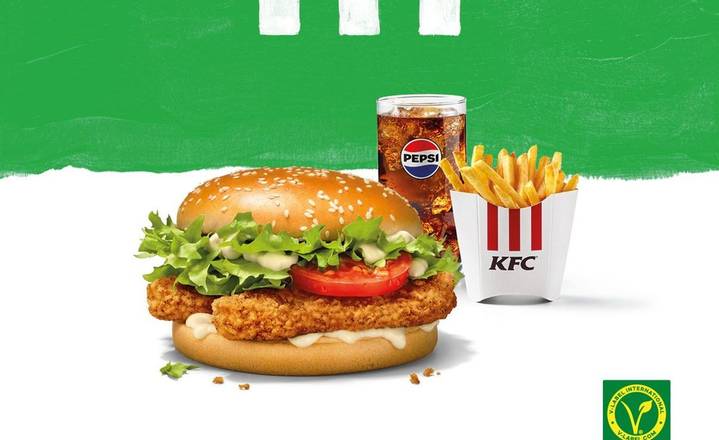 Veggie burger meal L
