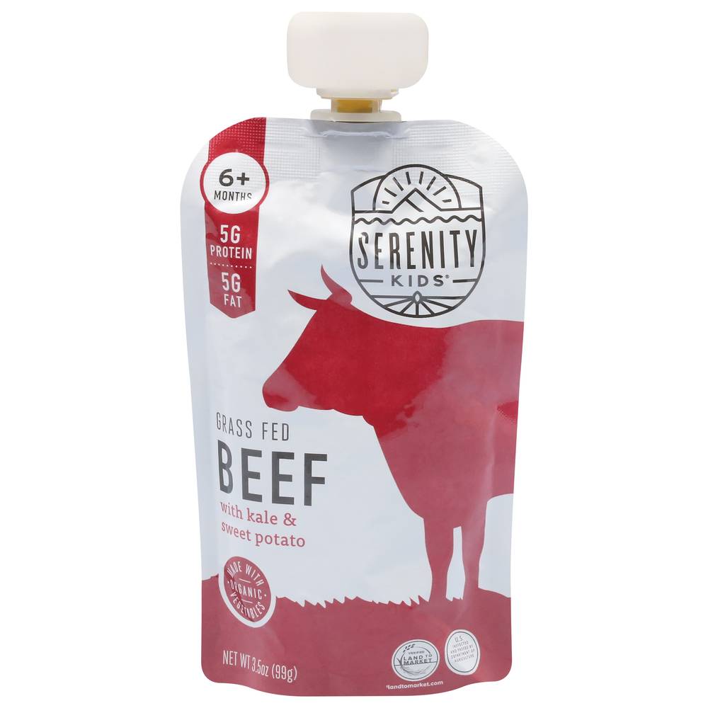 Serenity Kids Grass Fed Baby Food (beef-kale-sweet potato )