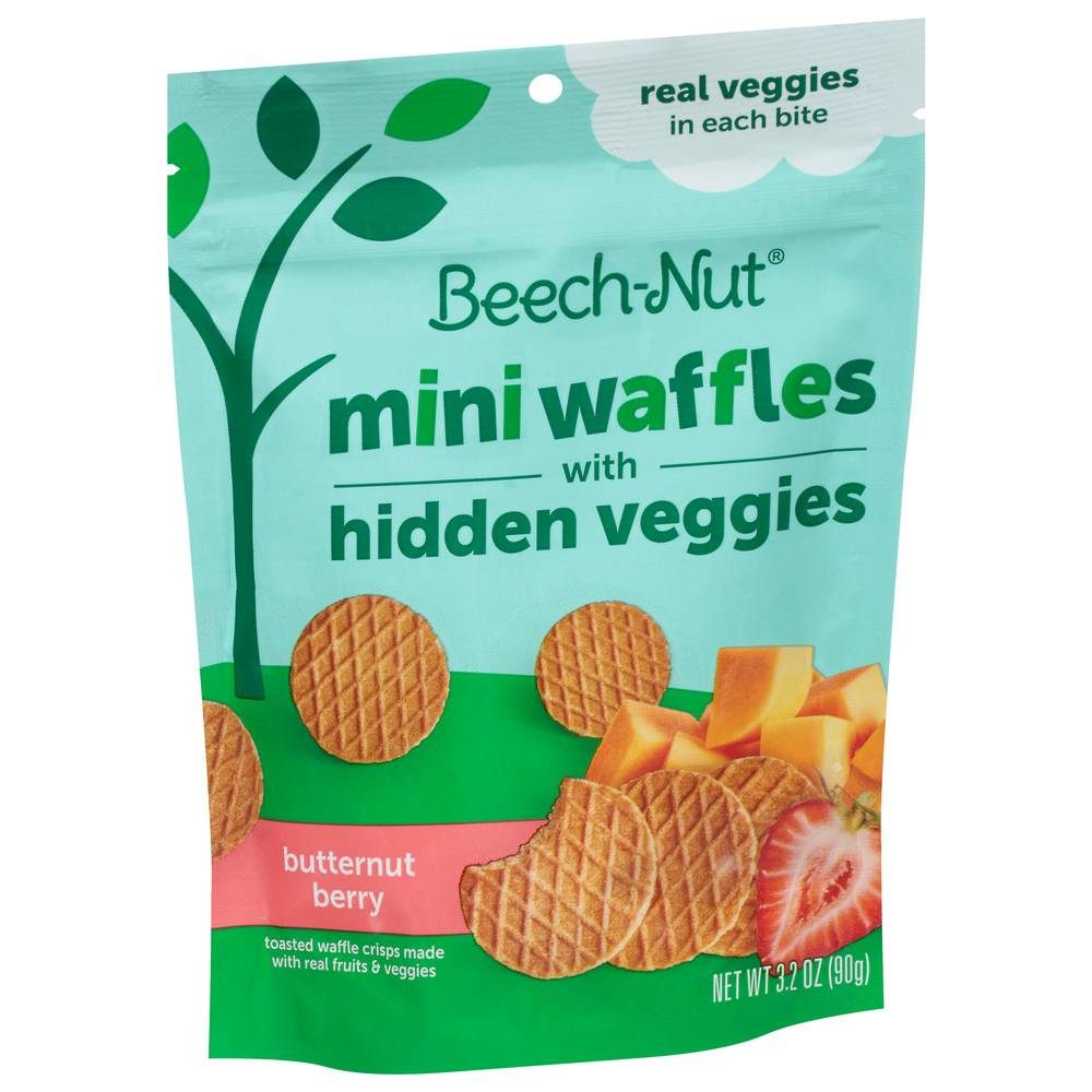 Beech-Nut 12+ Months Butternut Berry Mini Waffles With Hidden Veggies (3.2 oz)