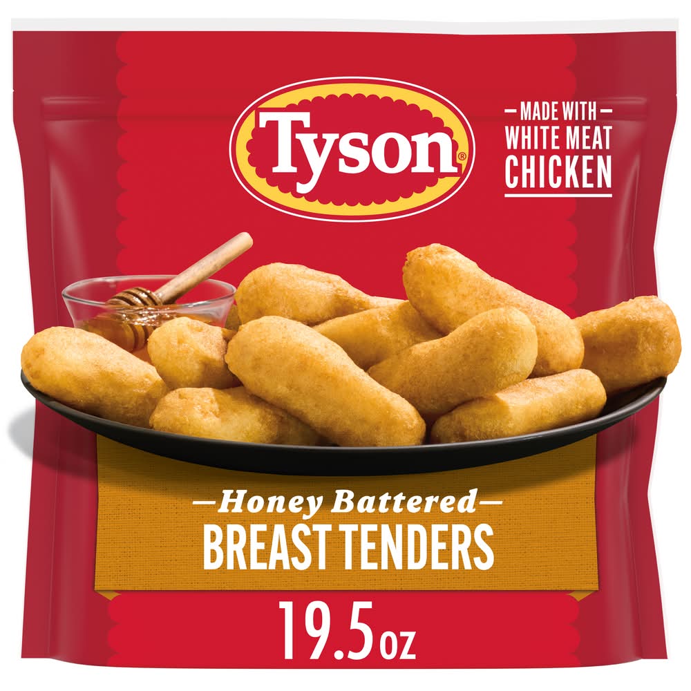 Tyson Fully Cooked Chicken Breast Tenders, Honey Battered (19.5 oz)