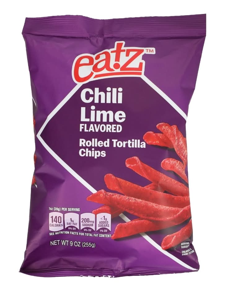 Eatz Rolled Tortilla Chips, Chili-Lime (9 oz)