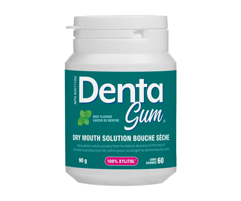 Gum denta solution pour la bouche sèche (menthe) ((60 unités)