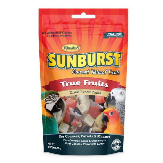 Higgins Sunburst Dried Exotic Fruit Treats For Birds (5 oz)