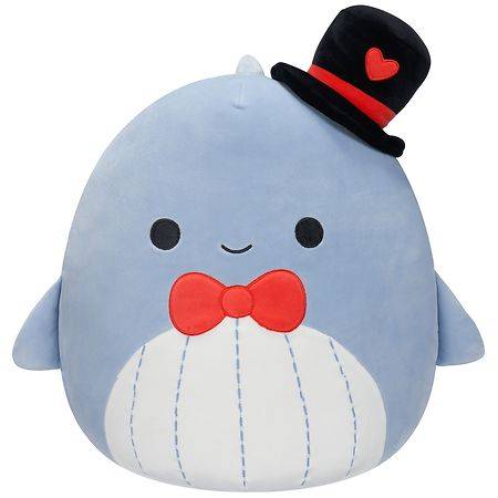 Squishmallows Plush Whale With Top Hat (14 inch/blue)