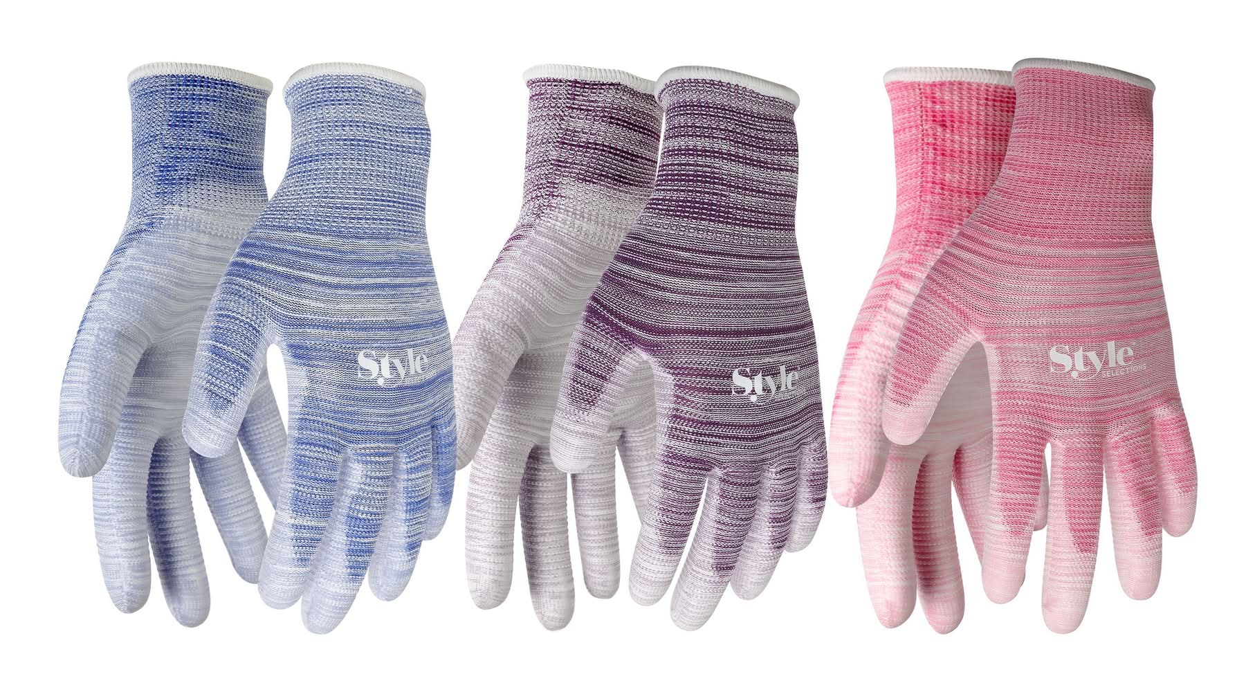 Style Selections Medium Polyurethane dipped Polyester Gardening Gloves 3 -Pairs