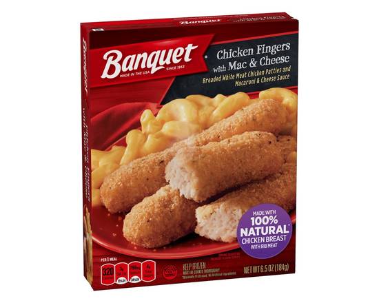 Banquet · Chicken Fingers with Mac & Cheese (6.5 oz)