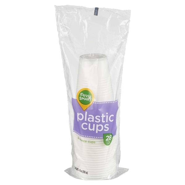 Penny Smart Plastic Cups (28 ct)