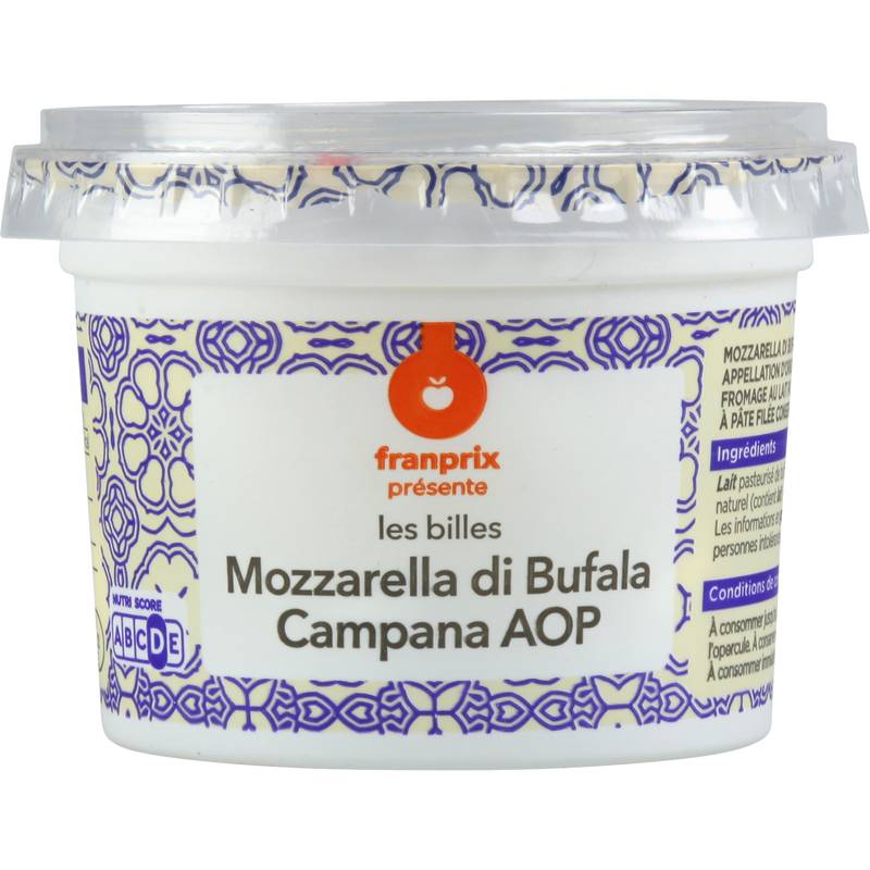 Franprix - Fromages apéritifs billes de mozzarella di bufala (250g)