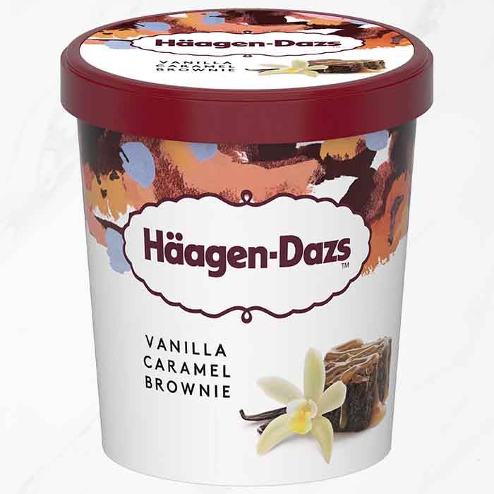 Haagen-Dazs Vanille, Caramel, Brownie