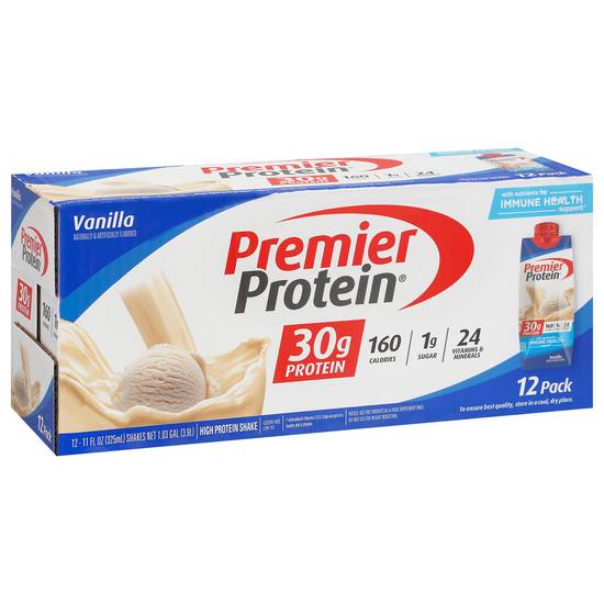 Premier Protein Vanilla Energy Protein Shake (12 pack, 11 fl oz)