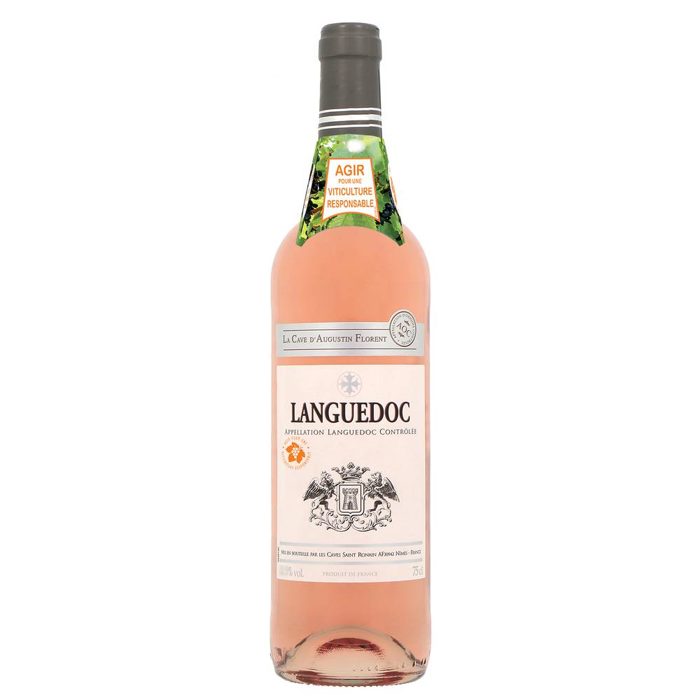 La Cave d'Augustin Florent - Vin rosé AOC Languedoc domestique (750 ml)