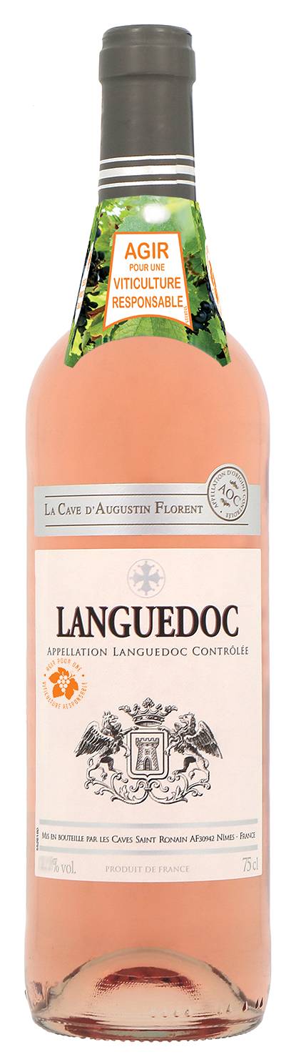 La Cave d'Augustin Florent - Vin rosé aoc languedoc domestique (750ml)