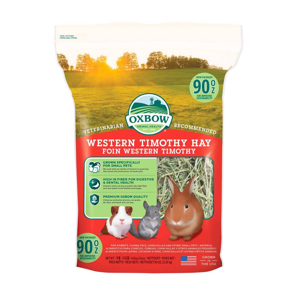 Oxbow Animal Health Western Timothy Hay For Rabbits & Small Animals (40 oz)