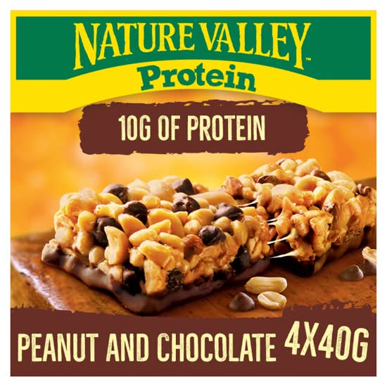 Nature Valley Protein Peanut & Chocolate Cereal Bars (4 x 40g)