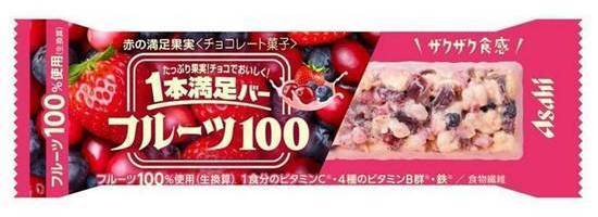 �アサヒ １本満足バー フルーツ１００ 赤の満足果実
