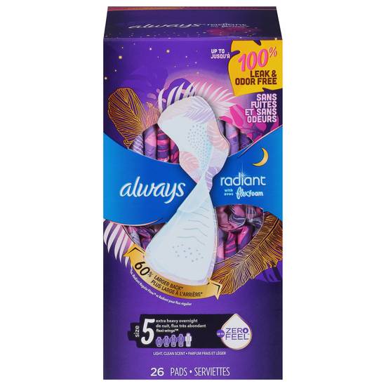 2 Boxes Always ZZZ Overnight Disposable Period Underwear Women Size S/m 3ct  for sale online