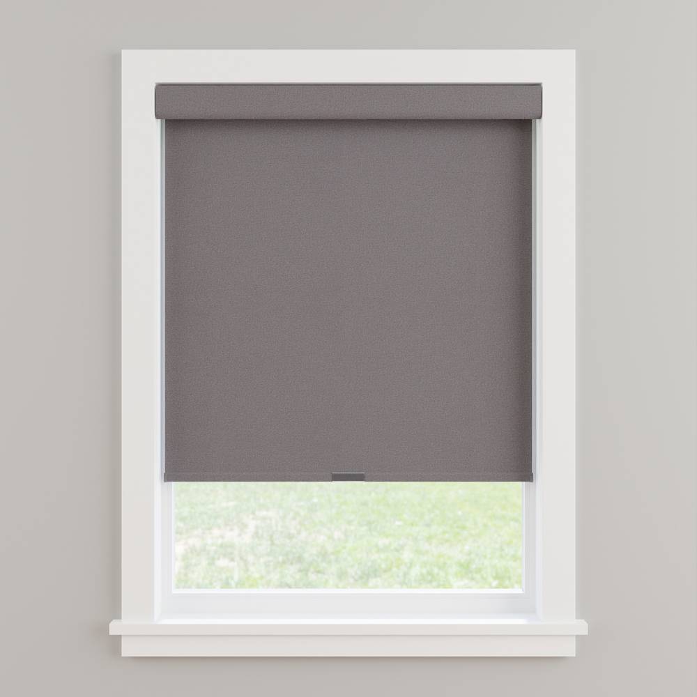 allen + roth 29-in x 72-in Gray Room Darkening Cordless Roller Shade | 54842