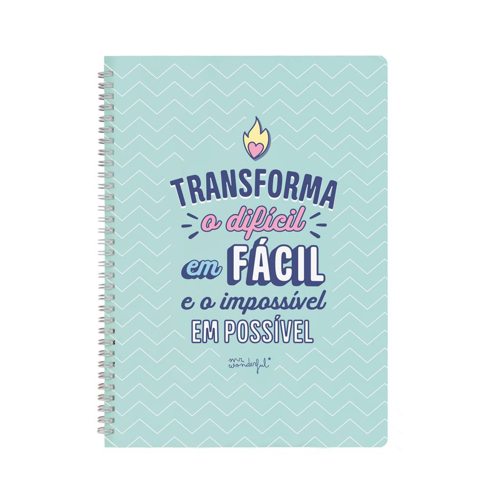 Caderno - Transforma O Difícil Em Fácil