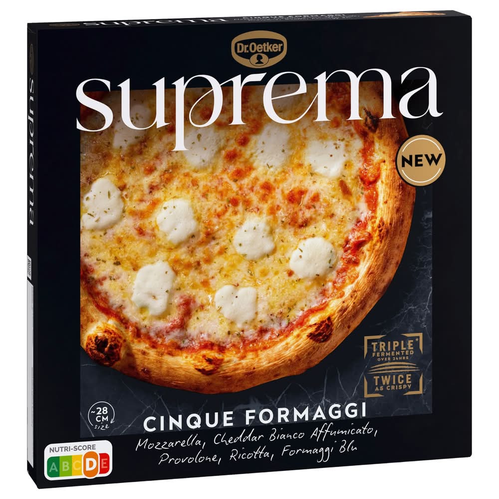 Suprema - Pizza surgelée, cinq fromages (424g)