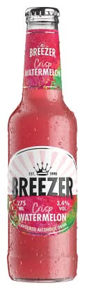 Breezer Watermelon, Pre-Mixed Rum-Based Drink (275ml)