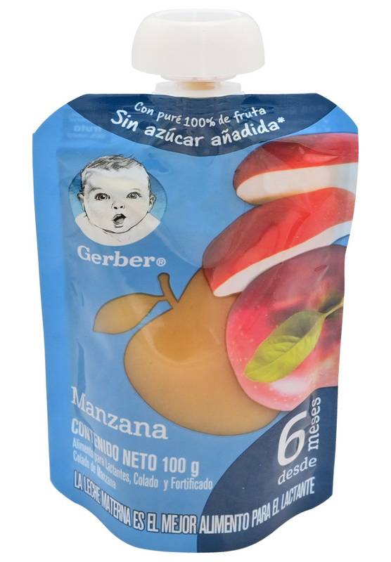 Gerber PURE FRUTA MANZANA 6+MESES *100G